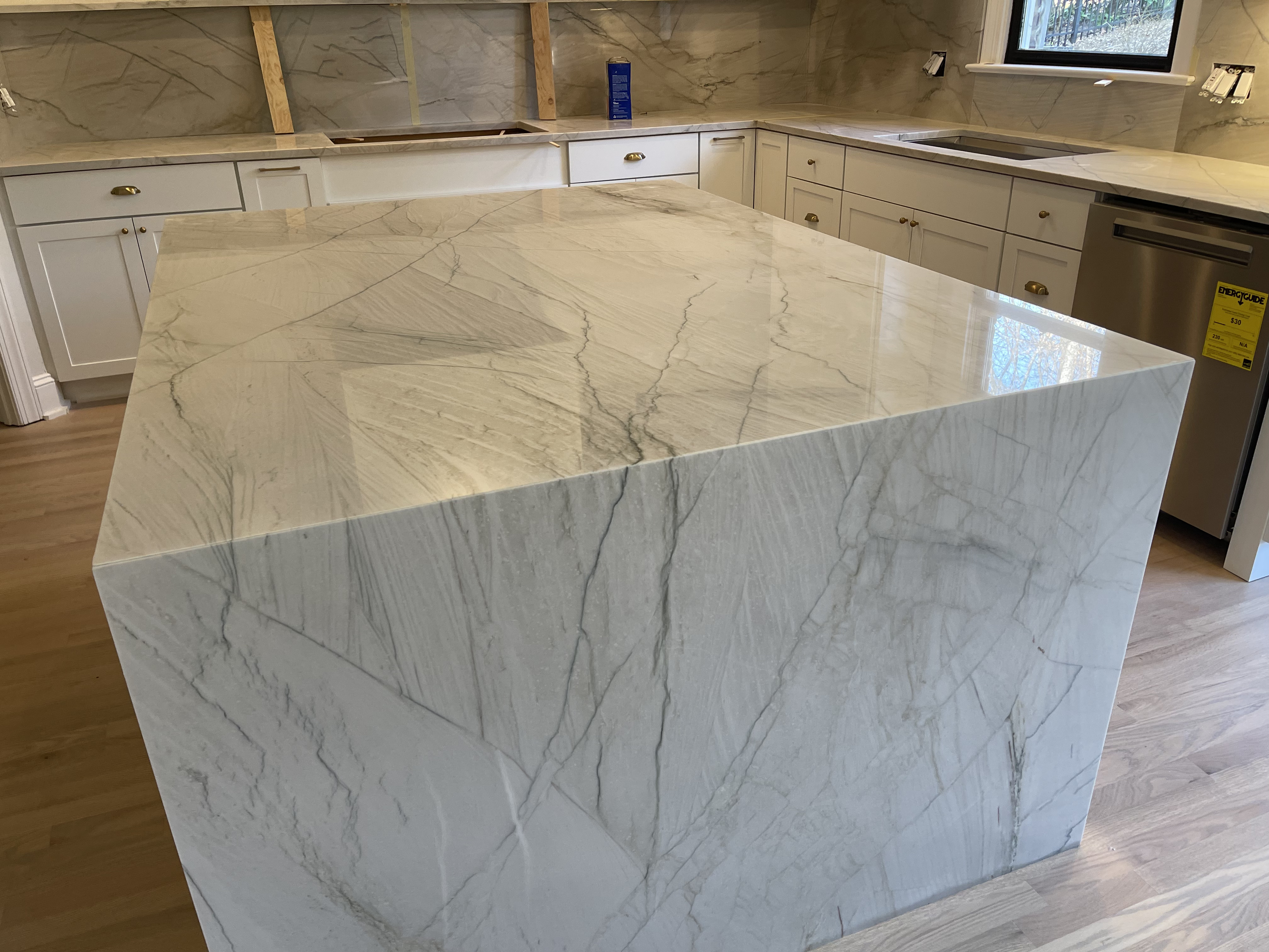 Outdoor Kitchen with Stone Counters